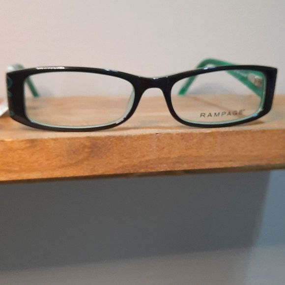 NEW prescription-ready Eyeglass Frame, RAMPAGE brown/green, 51-16-135 - Picture 6 of 6